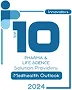 Medhealth Outlook 2024 Top 10 Innovators in Pharma & Life Science Solution Providers badge.