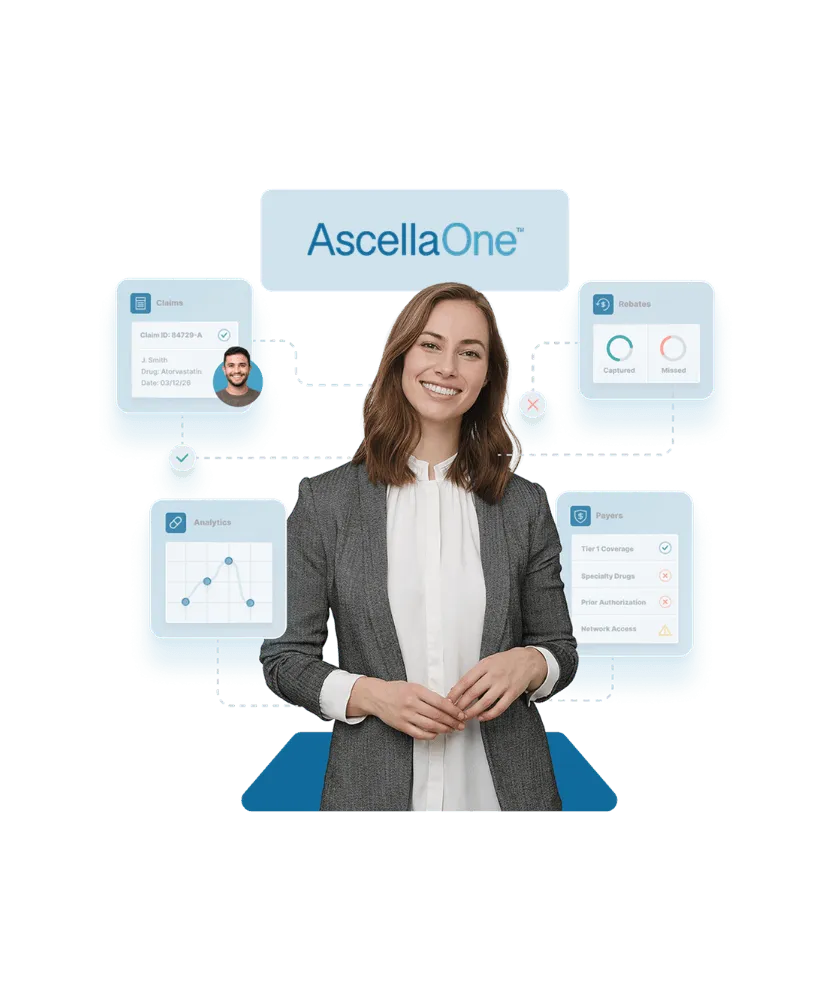 AscellaOne integrated pharmacy benefits platform for health plans, PBMs, and TPAs