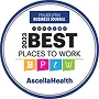 Philadelphia Business Journal 2022 Best Places to Work award badge for AscellaHealth.